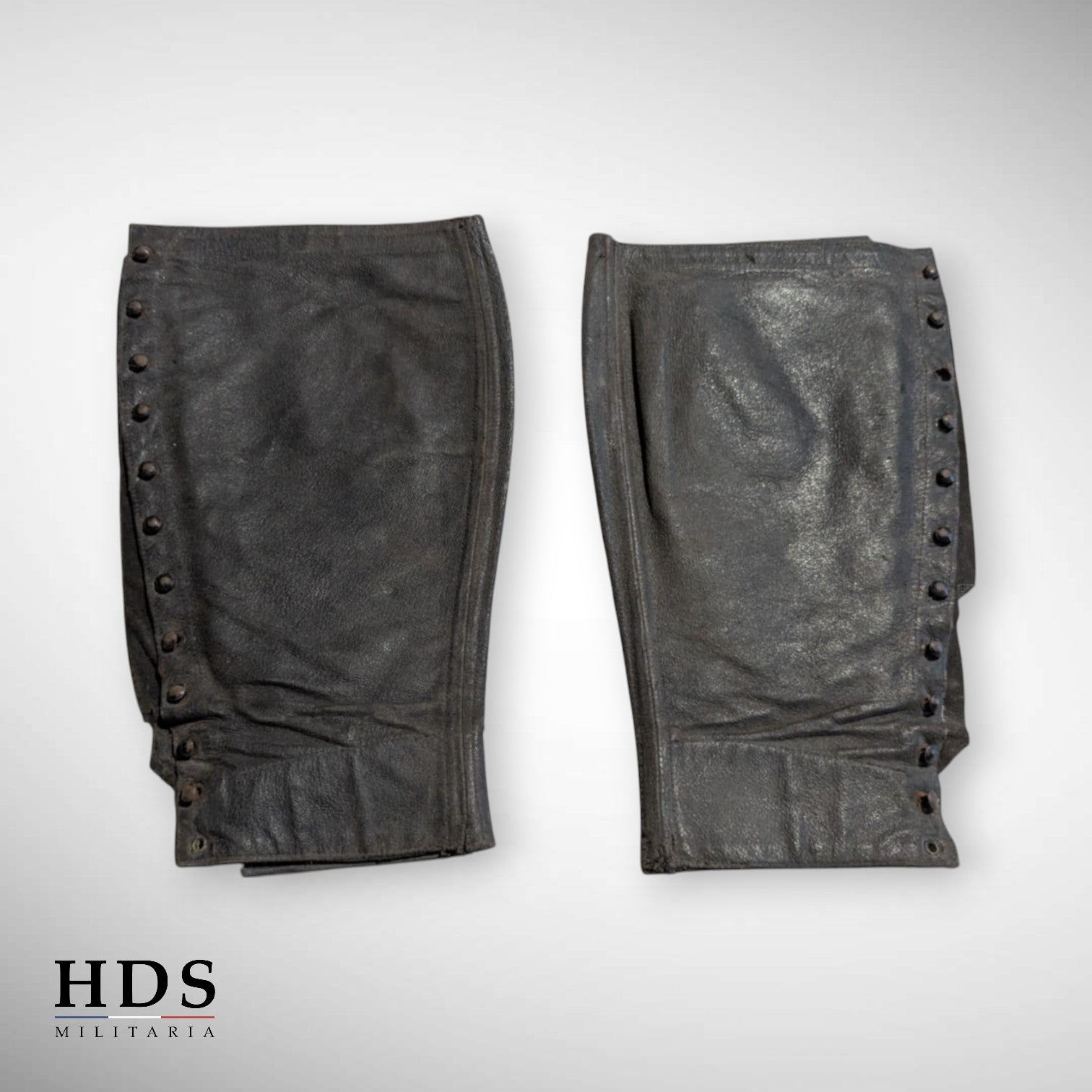 Paire de guêtres jambières ww1 noires