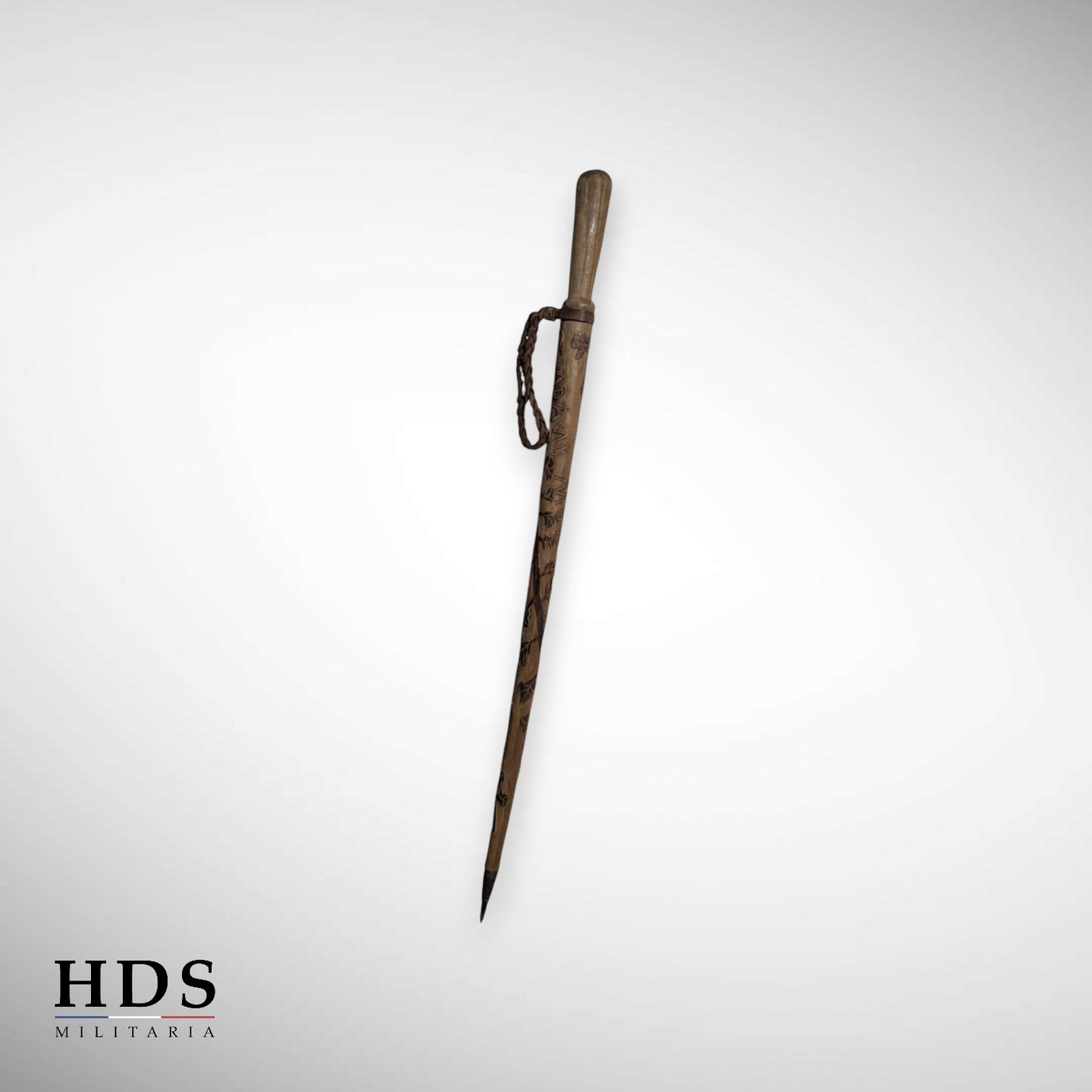 Carved cane Souvenir France 40 ww2