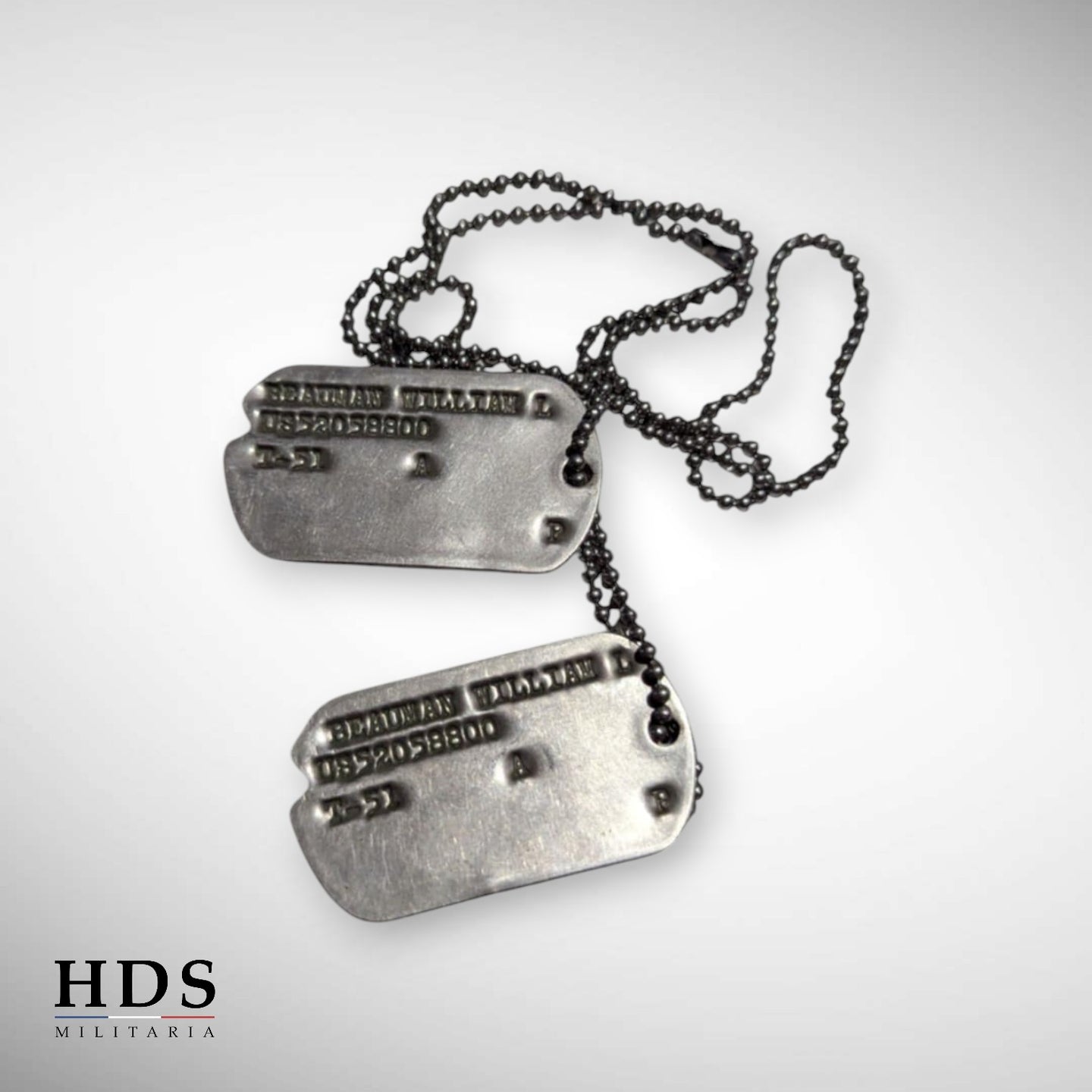 Plaque d'identité dog tag US Corée Vietnam 1951