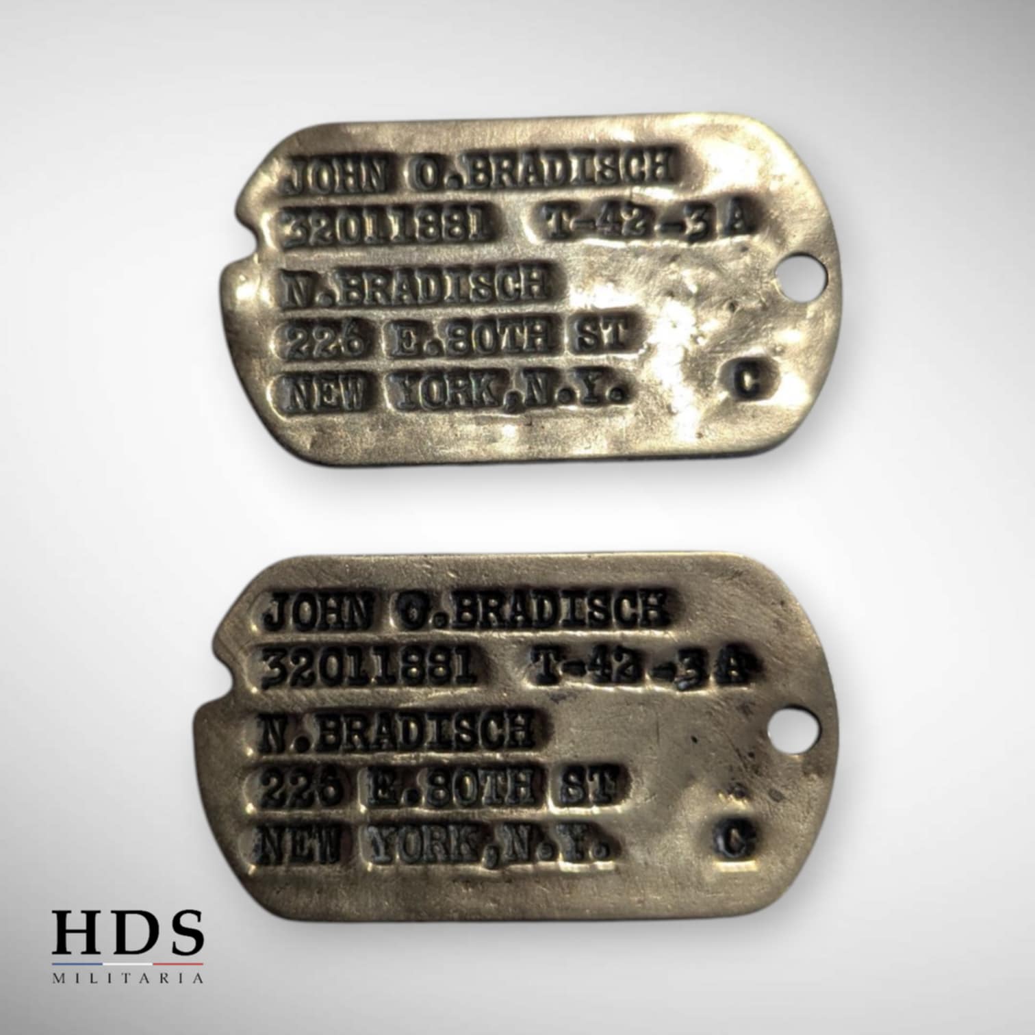 Paire de Dog Tag US ww2 Signal Corps