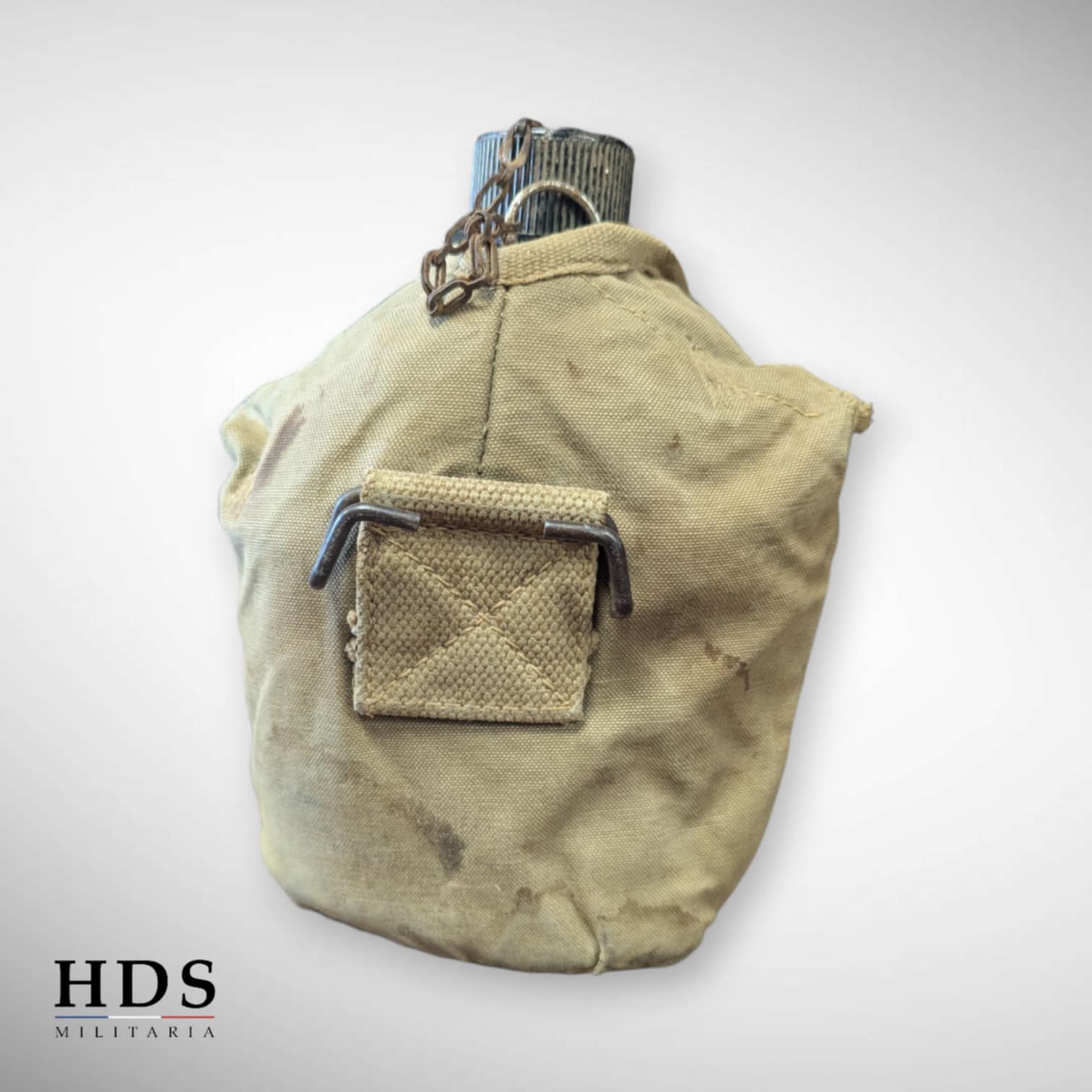 Lot gourde US ww2 + Pochette gamelle + housse nettoyage
