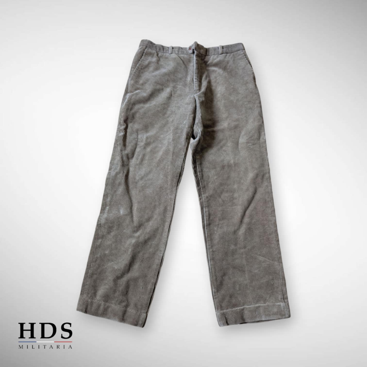 Pantalon velours côtelé brun type FFI ww2
