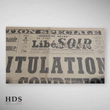 Journal Libé Soir 8 Mai 1945 Capitulation Allemande