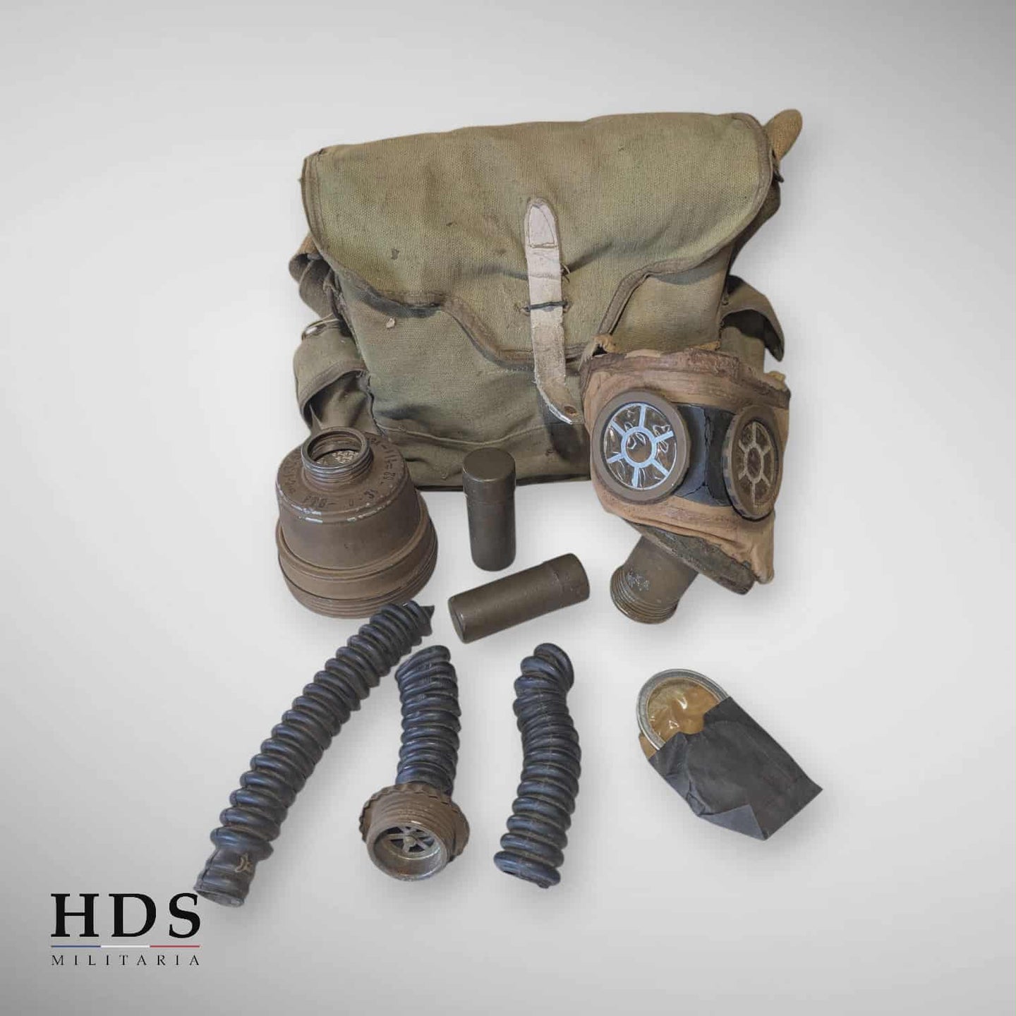 Masque à gaz Français ww2 ANP31 Artillerie