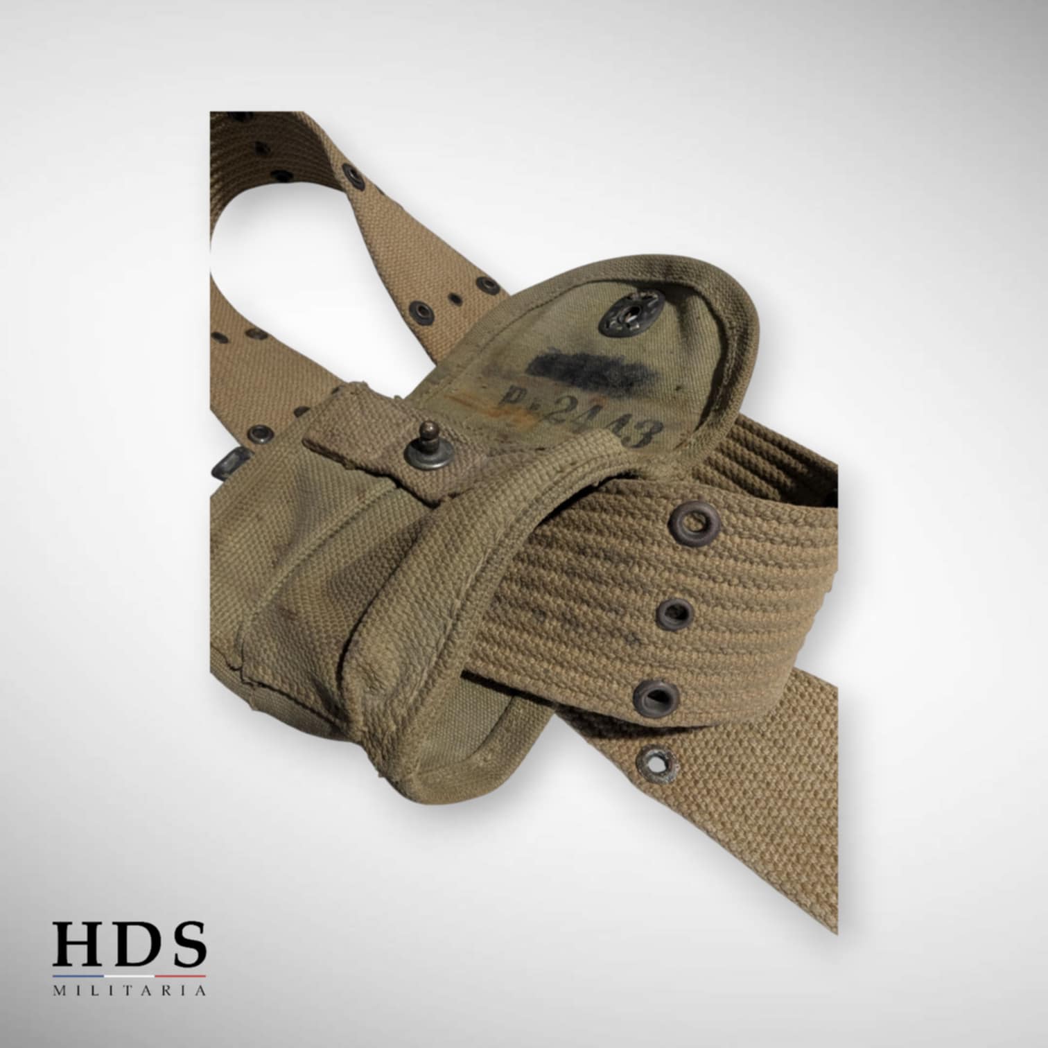 Ceinturon m36 US ww2 + porte chargeur USM1 1943 Vosges