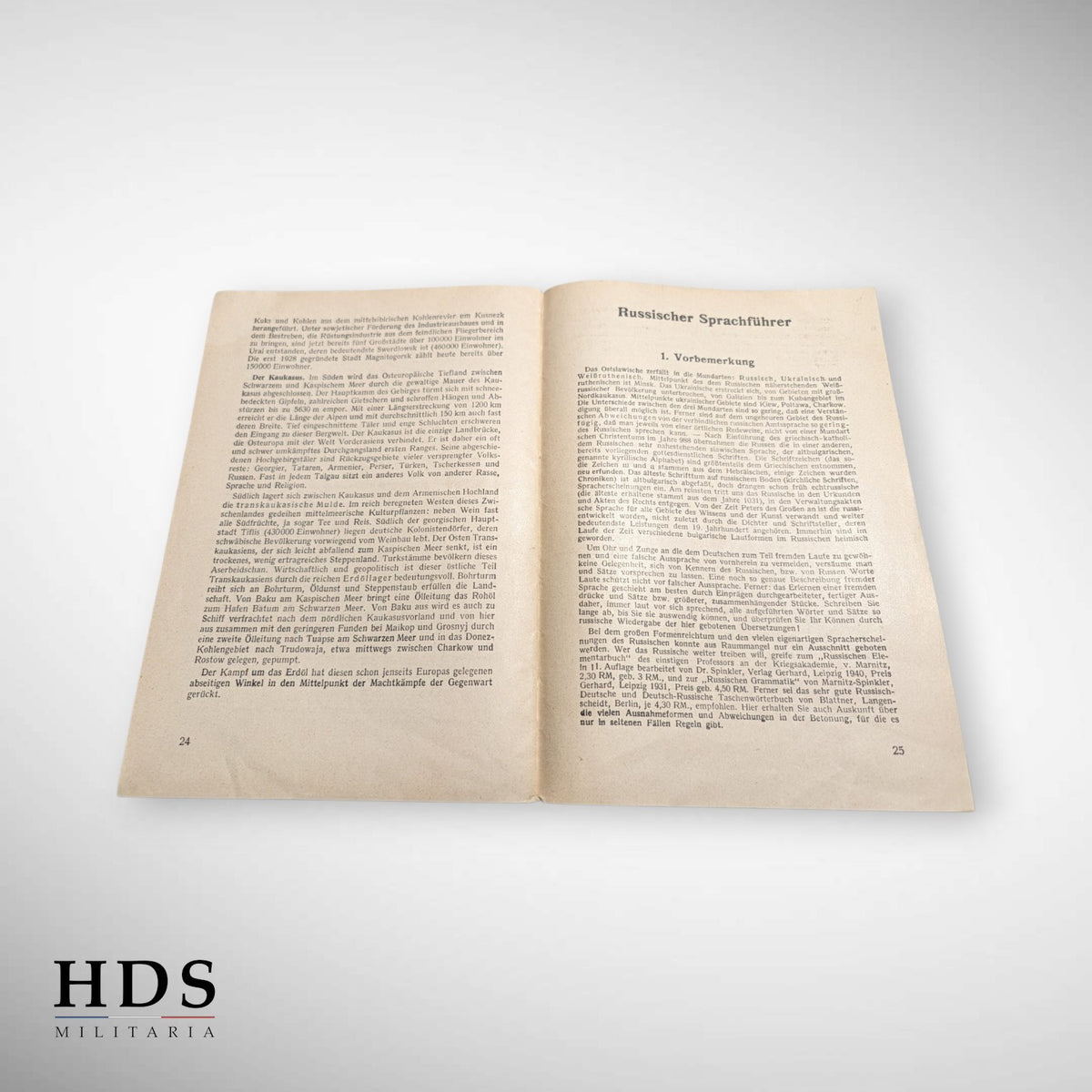 Livret d'instruction Allemand ww2 spécial front de l'Est