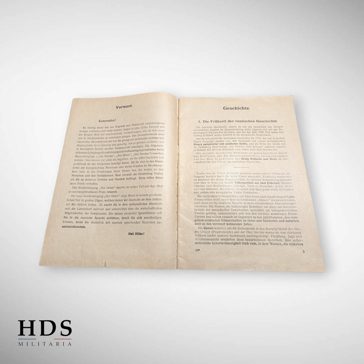 Livret d'instruction Allemand ww2 spécial front de l'Est