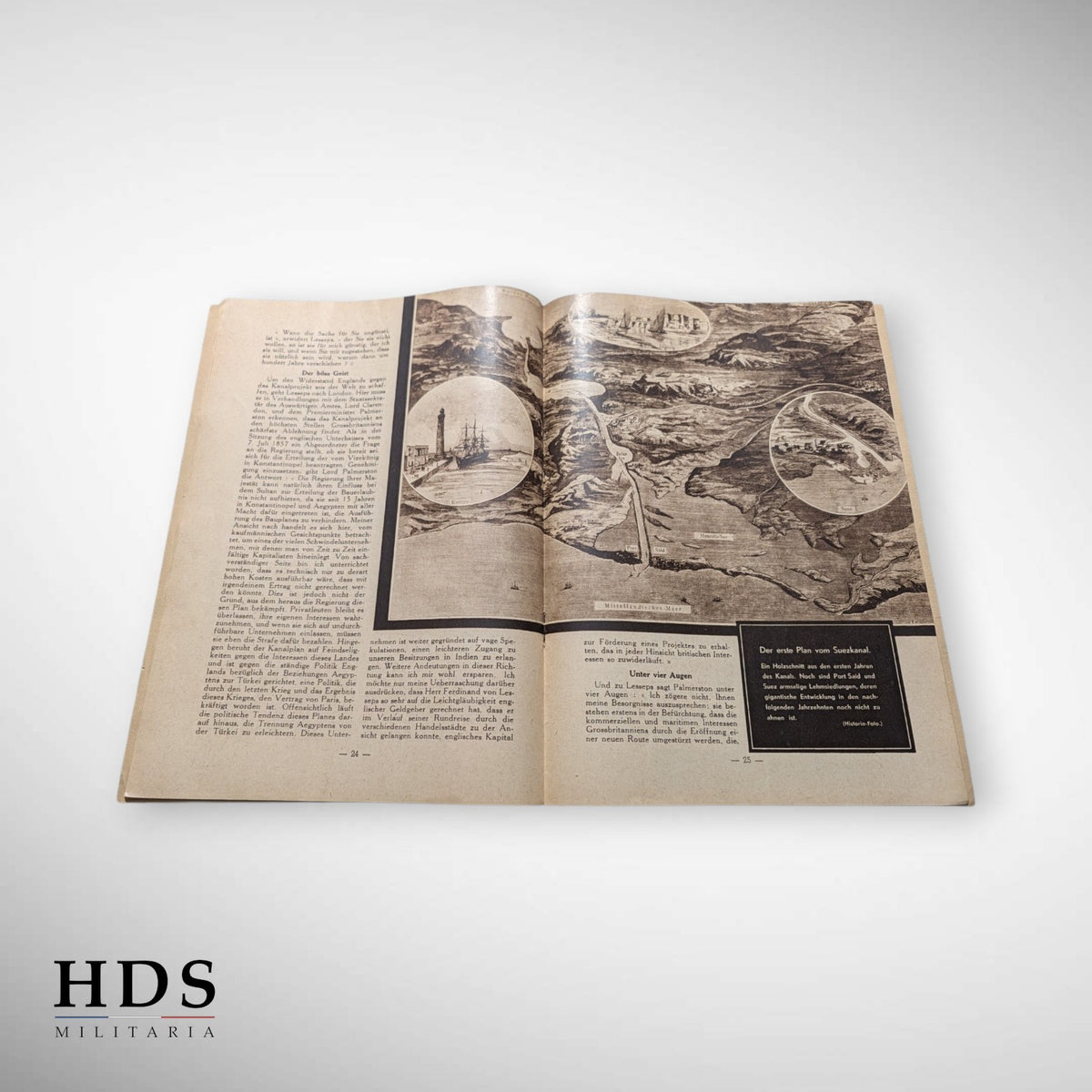 Livret de propagande Allemand ww2 canal de Suez 1941