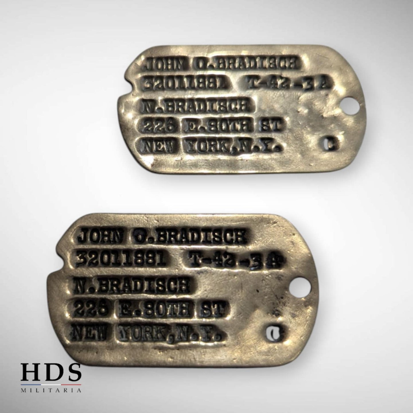 Paire de Dog Tag US ww2 Signal Corps