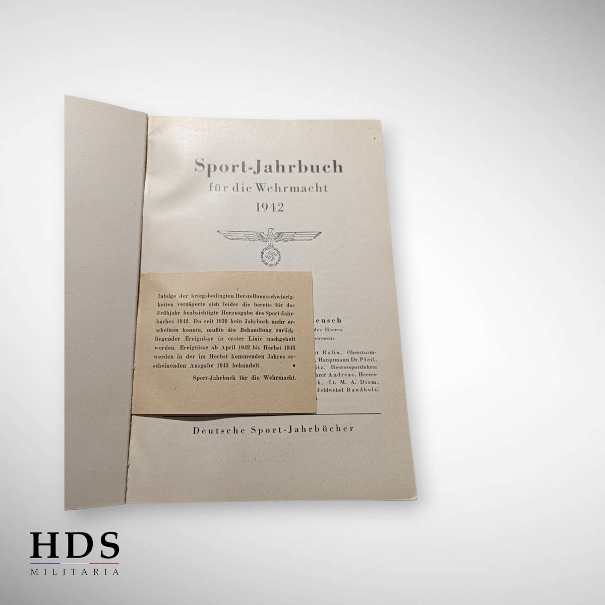 Annuaire sportif Wehrmacht 1942 ww2