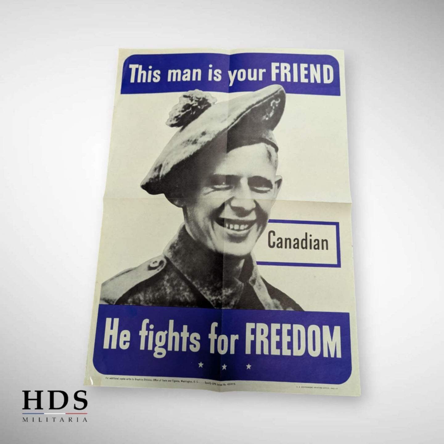 Affiche US ww2 Canadian is your friend