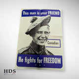 Affiche US ww2 Canadian is your friend