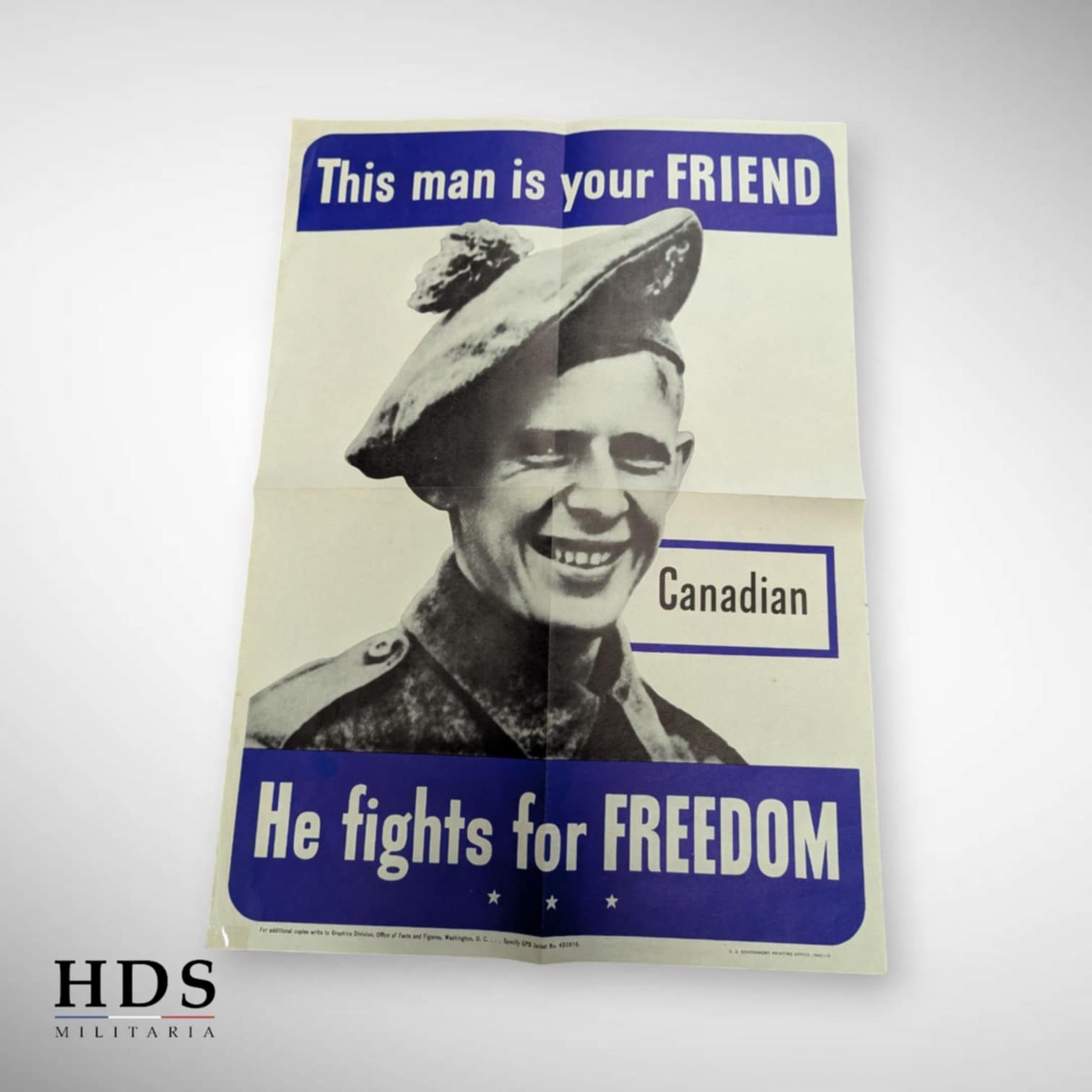 Affiche US ww2 Canadian is your friend