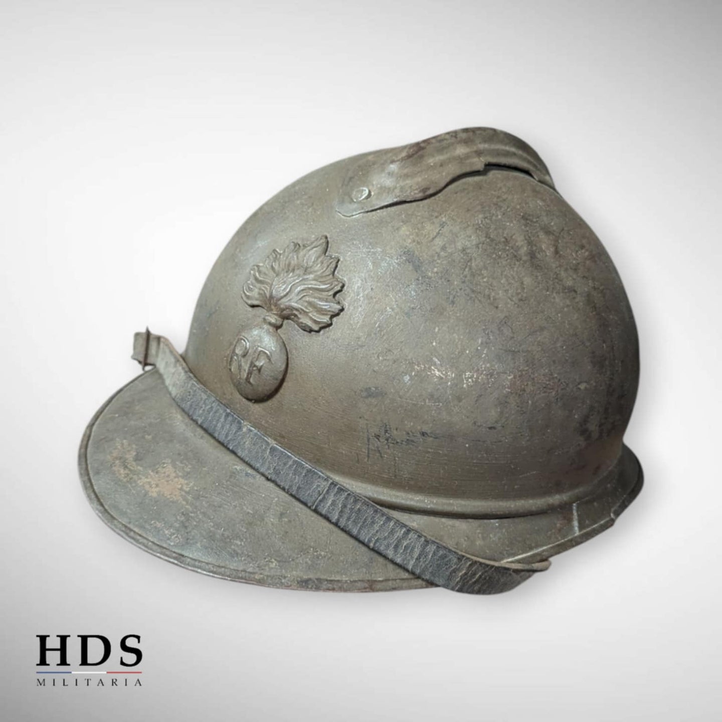 Casque Adrian m15 Infanterie France 40 ww2