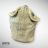 Lot gourde US ww2 + Pochette gamelle + housse nettoyage