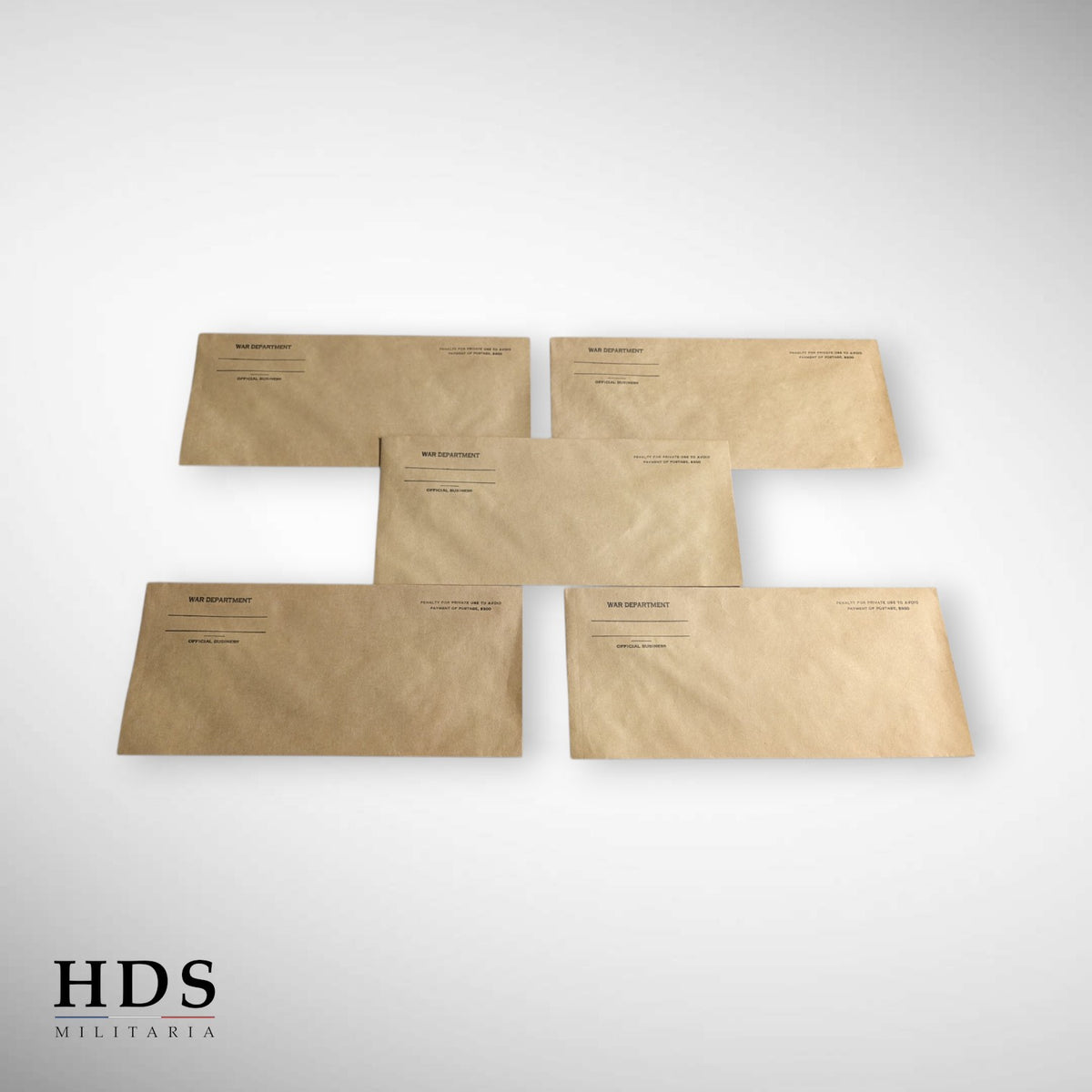 Lot de 5 enveloppes War Department US ww2