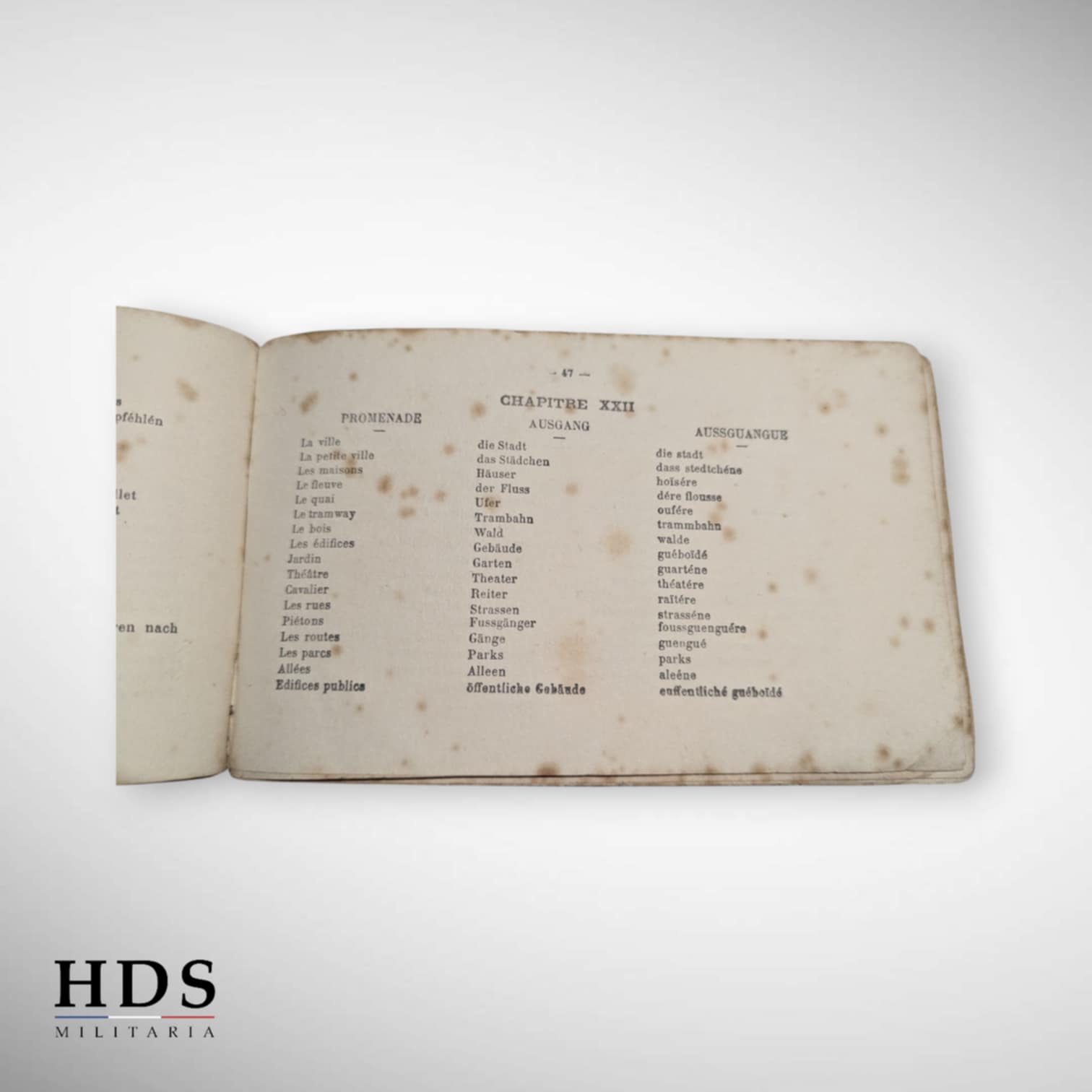 Manuel de conversation Français Allemand ww1