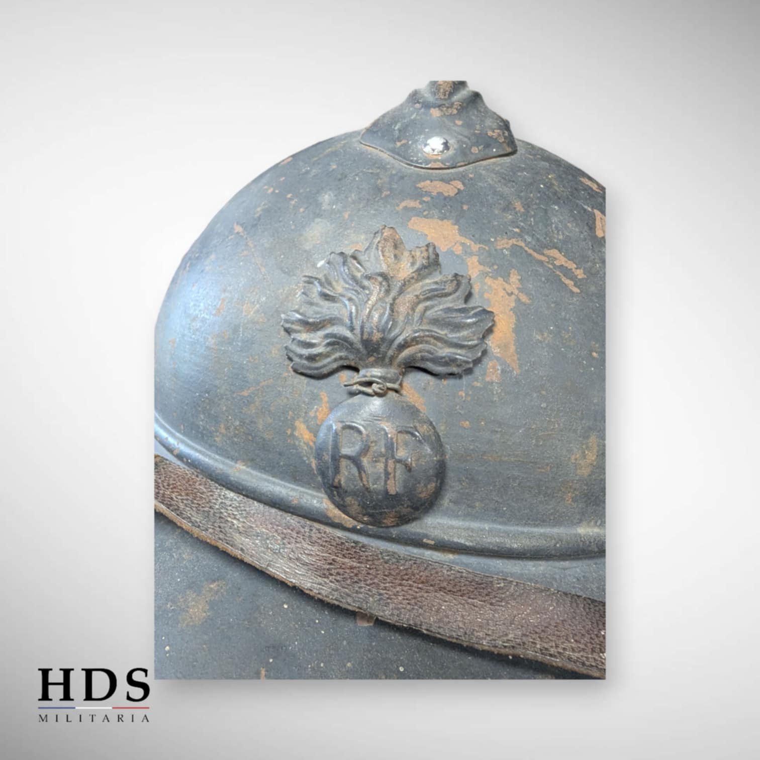 Casque Adrian m15 Infanterie ww1 nominatif
