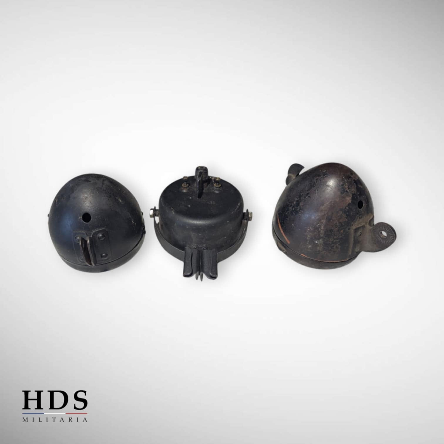 Lot de trois phares lumière pour vélo allemand ww2 truppenfahrrad