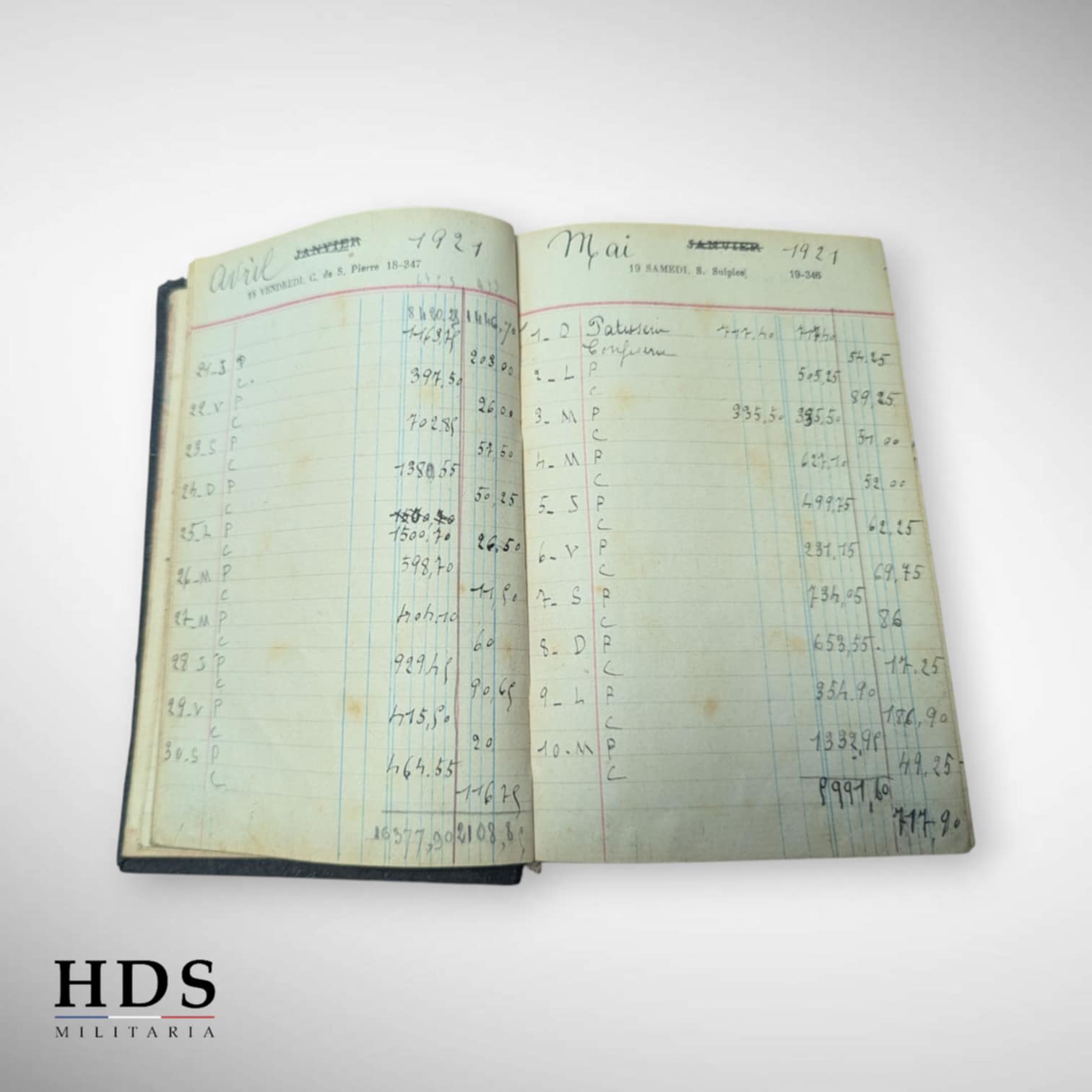 Agenda Français 1918 ww1
