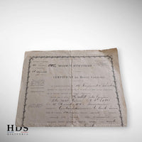 Certificat de bonne conduite 42 RI Belfort 1895