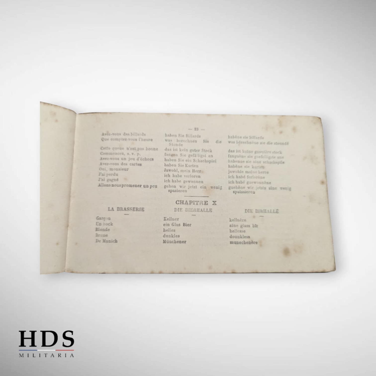 Manuel de conversation Français Allemand ww1
