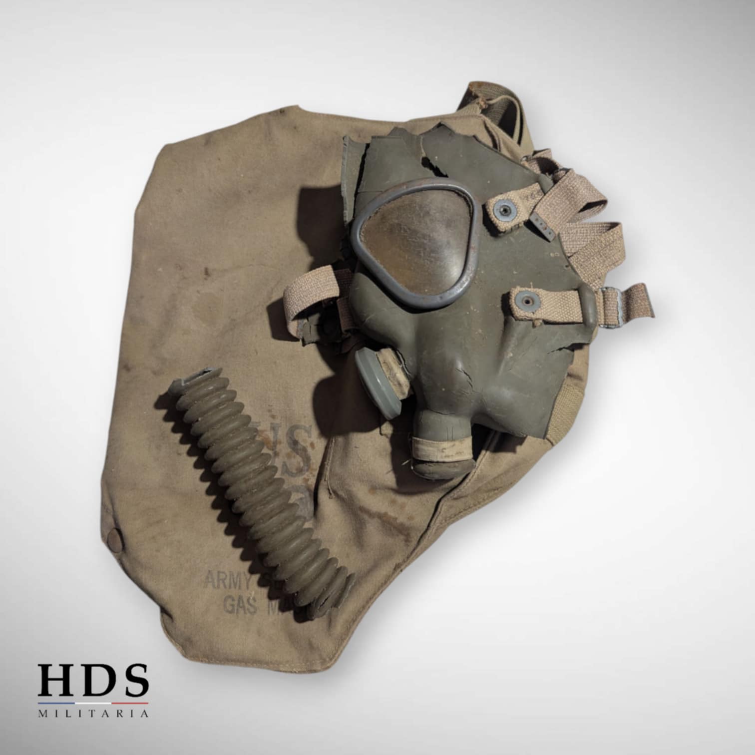 Masque à gaz Us ww2 1ere Armée Française