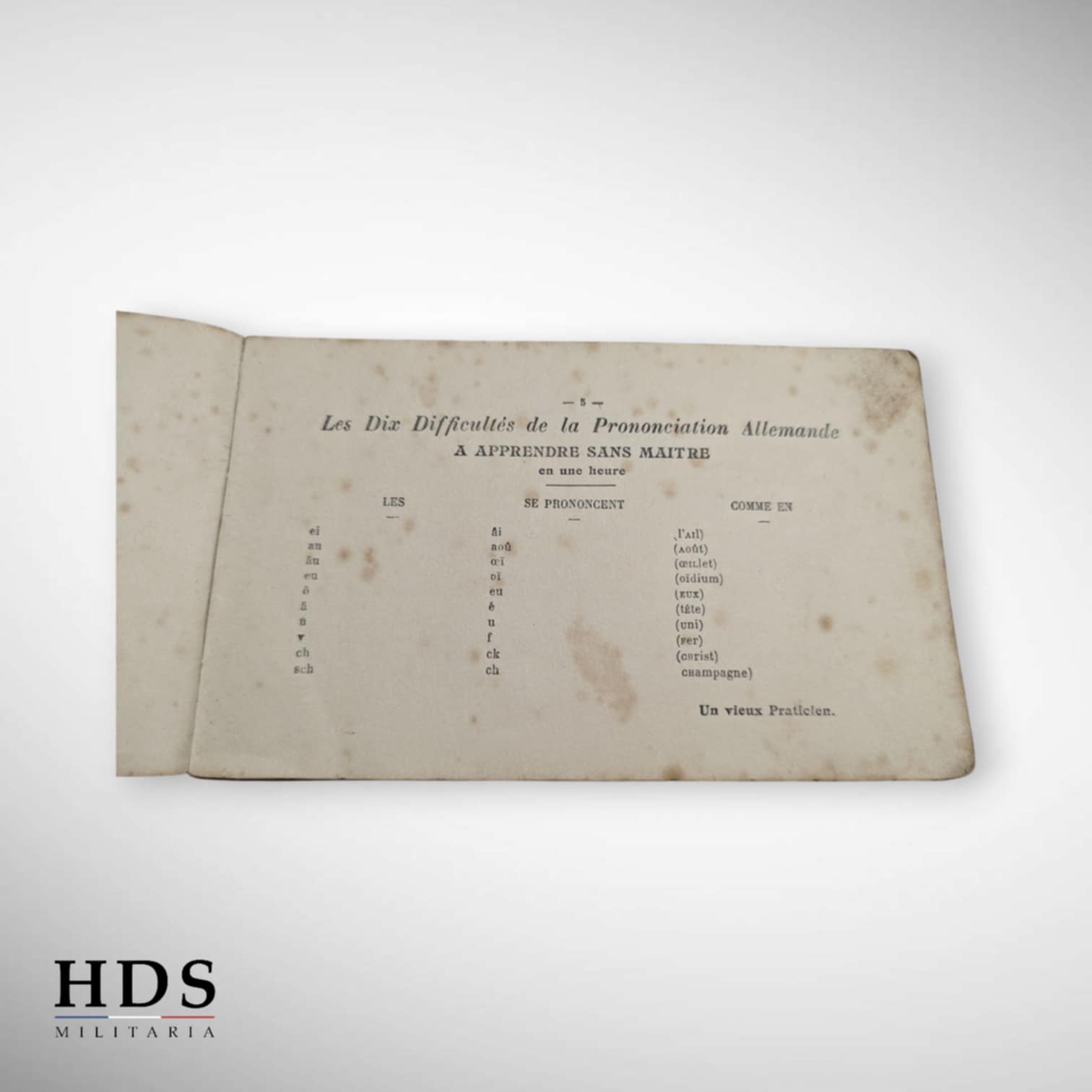 Manuel de conversation Français Allemand ww1