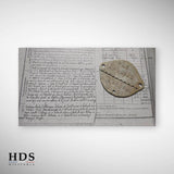 Plaque d'identité ww1 21 RI blessure