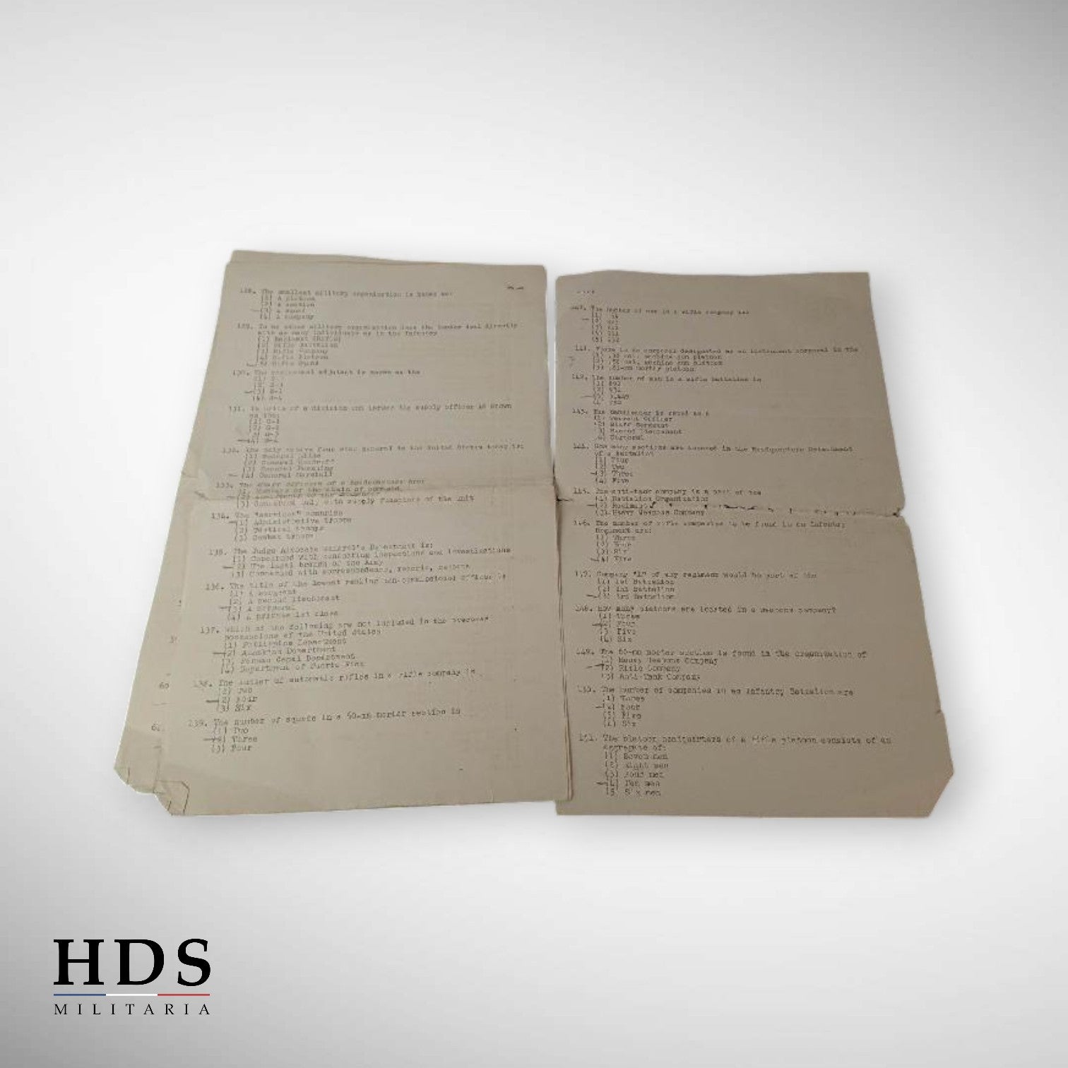 Examen final Armée US ww2 1940-41