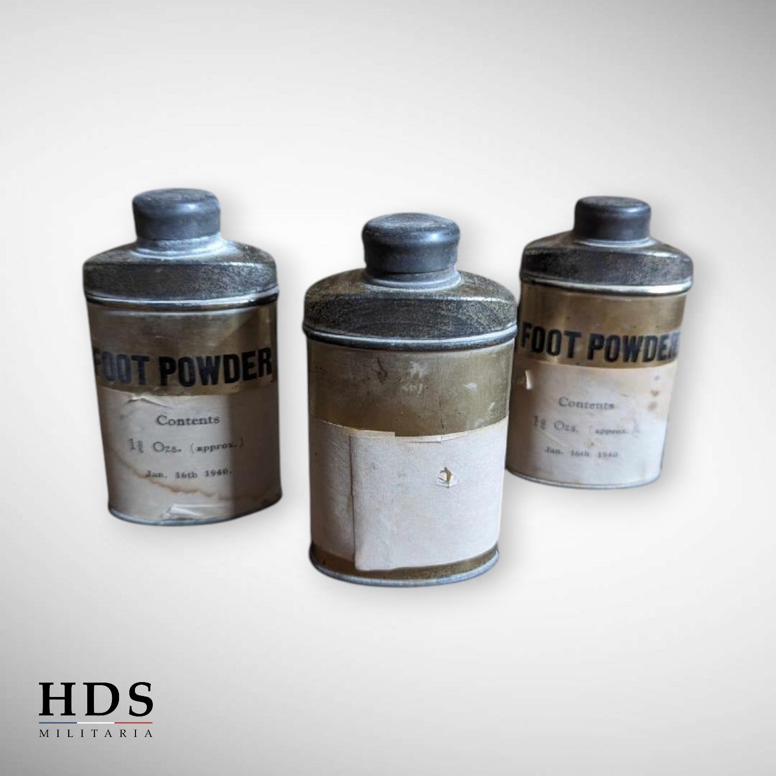 Flacon talc poudre pour les pieds GB ww2