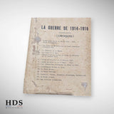 Lot of documents from the Autun Military School in 1929, France, 40 years WW2