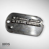 Plaque d'identité dog tag US ww2