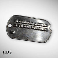 Plaque d'identité dog tag US ww2