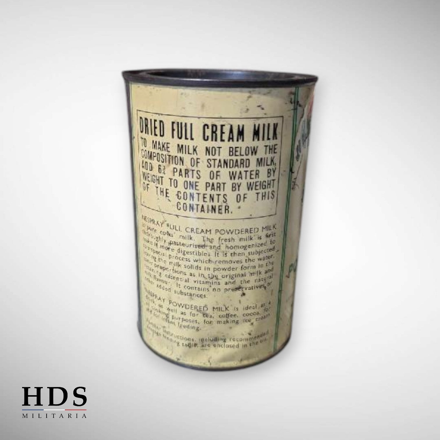 Boîte de lait en poudre US ww2 Nestlé