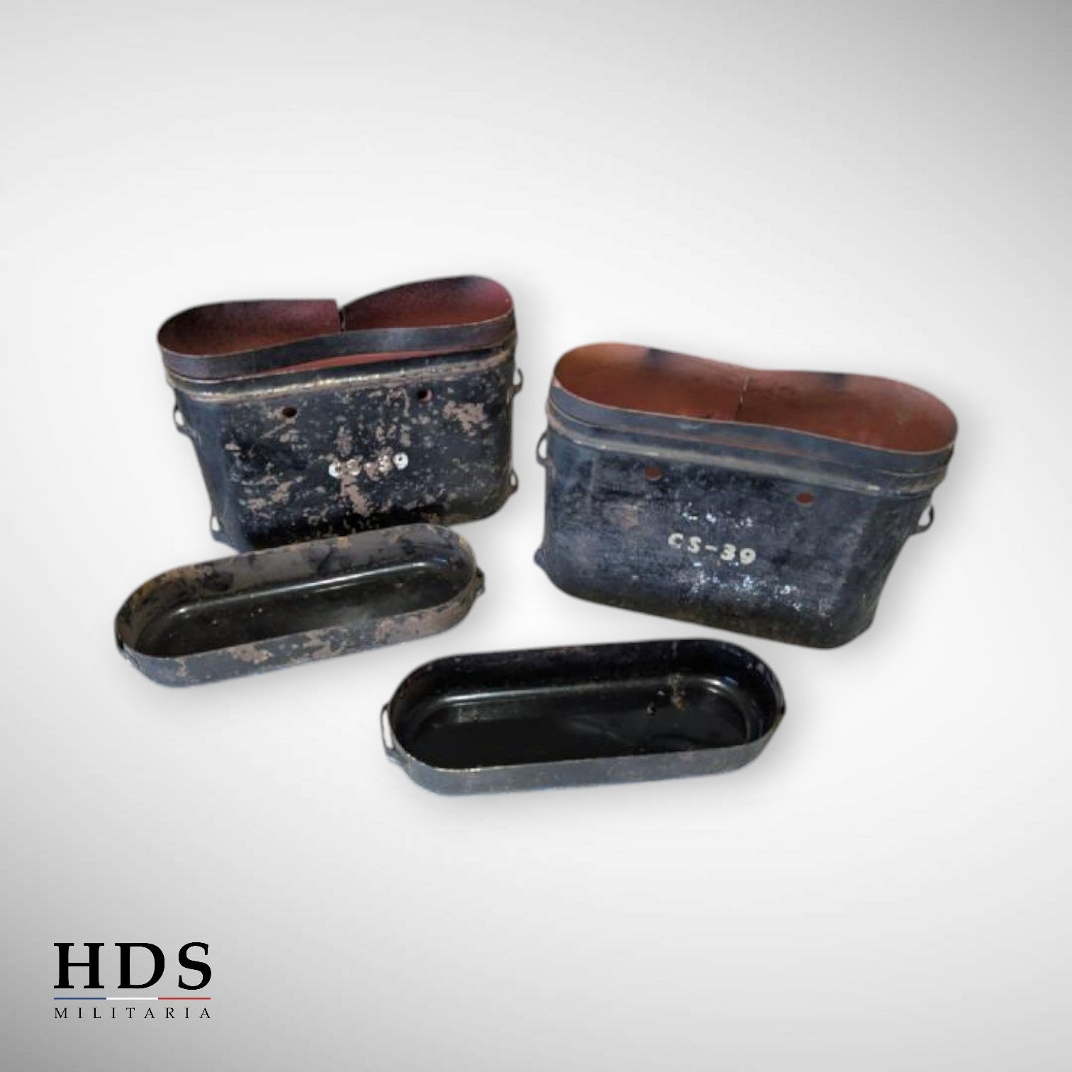 Lot de deux boîtes de piles US ww2 CS-39