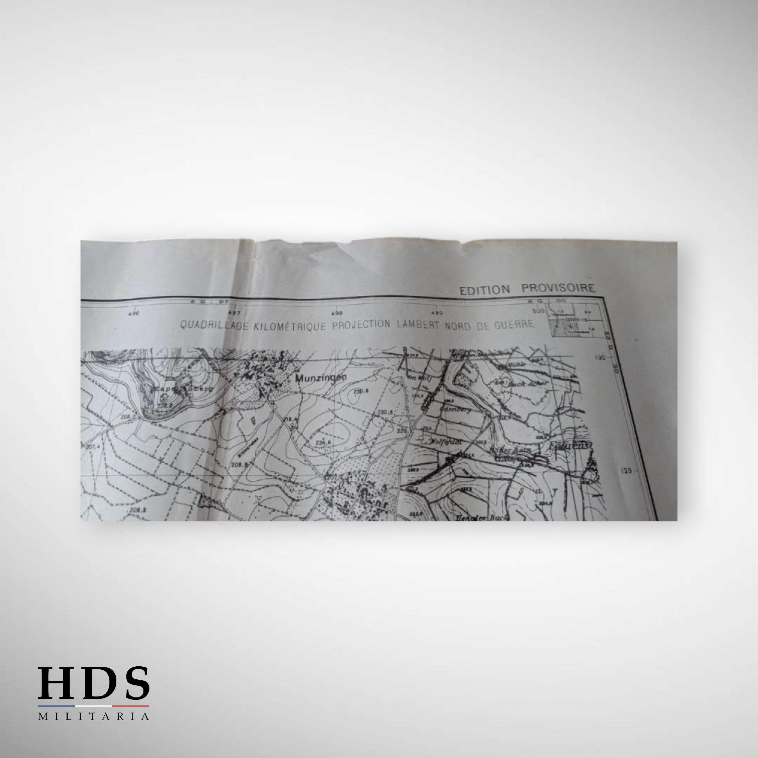 Carte ww2 Frontière allemande armée Libération 1944