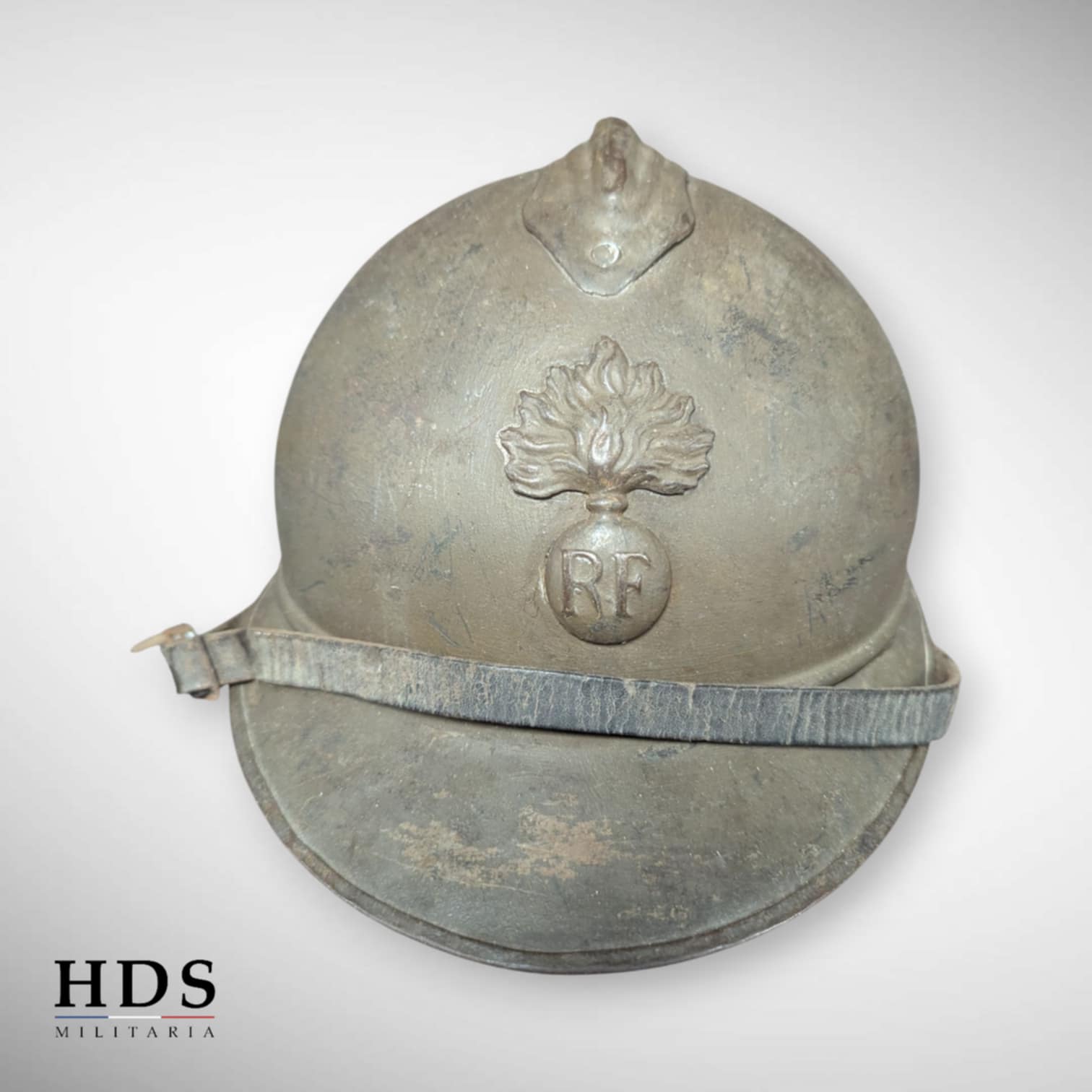 Casque Adrian m15 Infanterie France 40 ww2