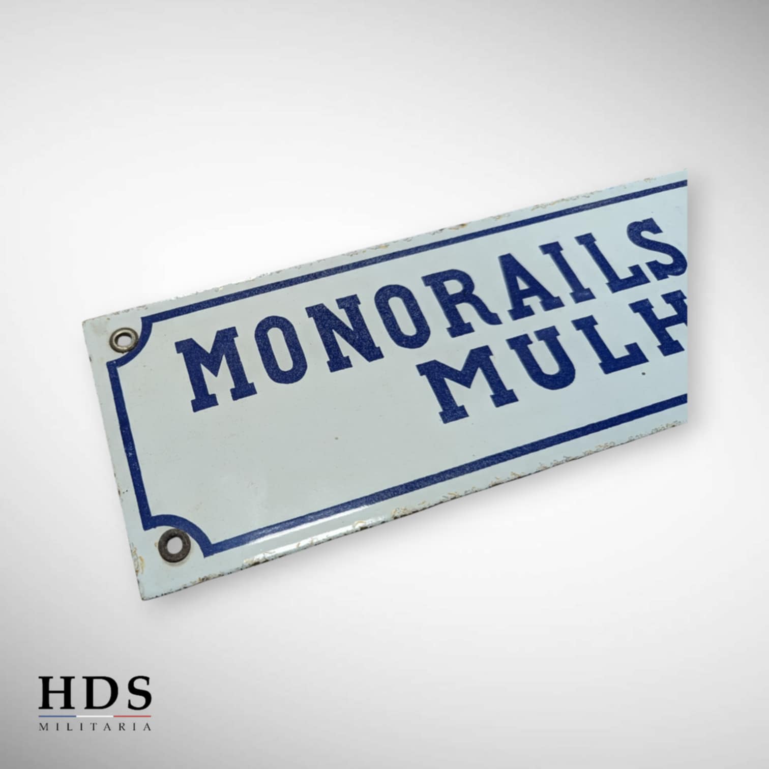 Plaque émaillée Monorails Tourtellier ligne Maginot ww2
