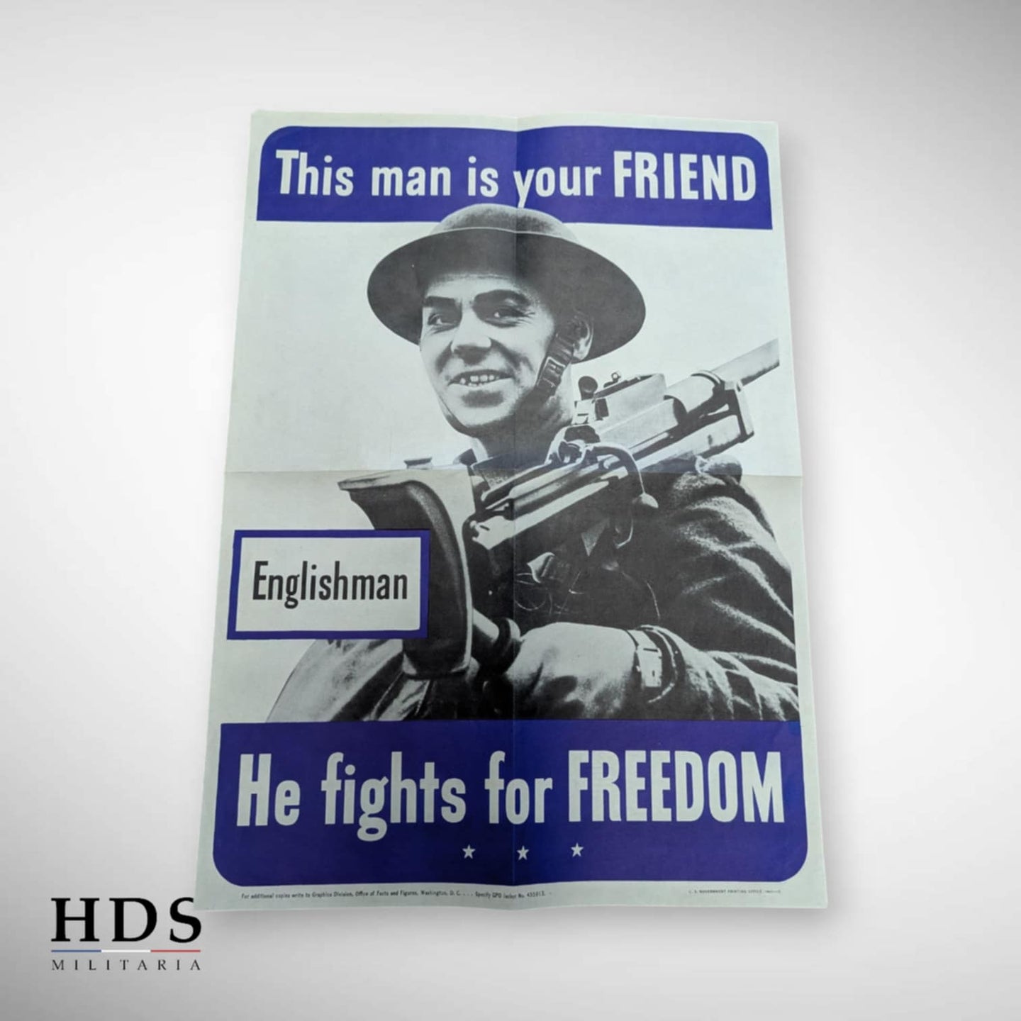 Affiche US ww2 Englishman is your friend