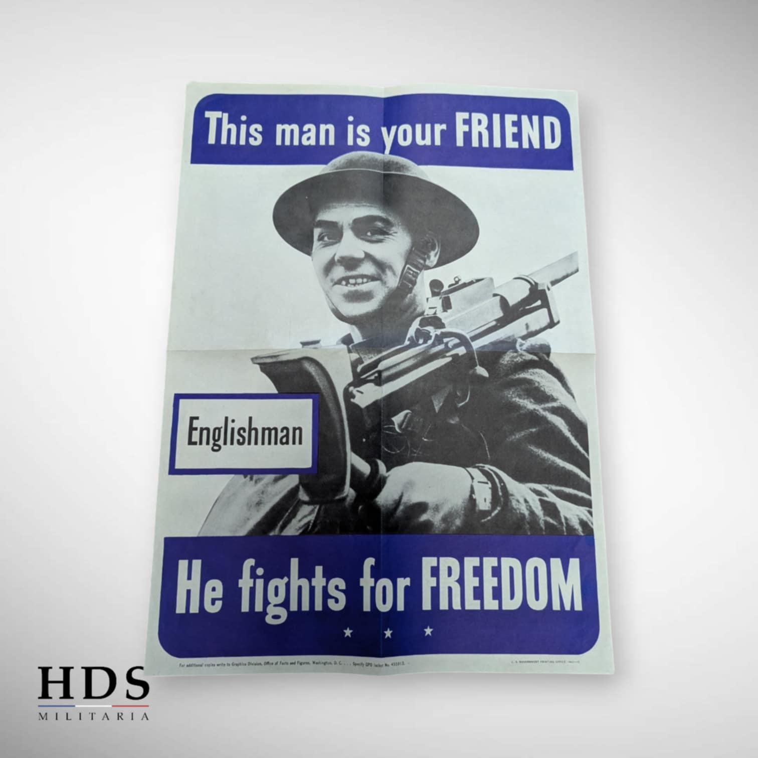 Affiche US ww2 Englishman is your friend
