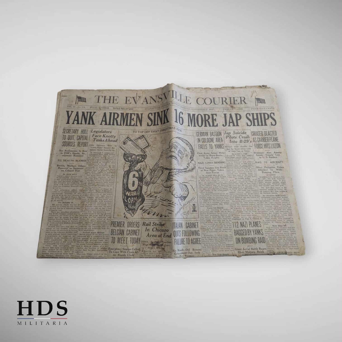 Journal US ww2 Yank airmen Novembre 1944
