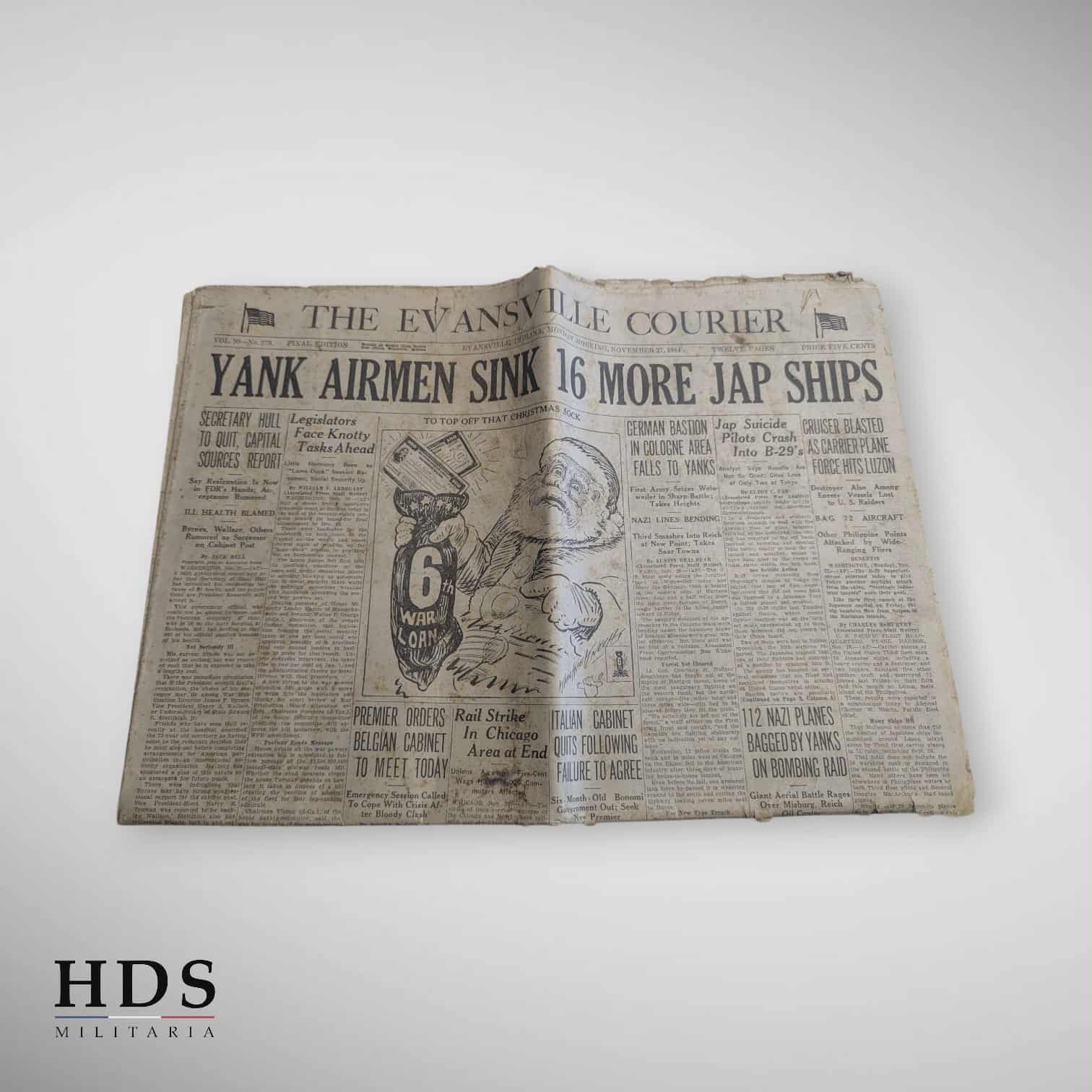 Journal US ww2 Yank airmen Novembre 1944