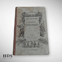 Livret de chants patriotiques 1883 ww1