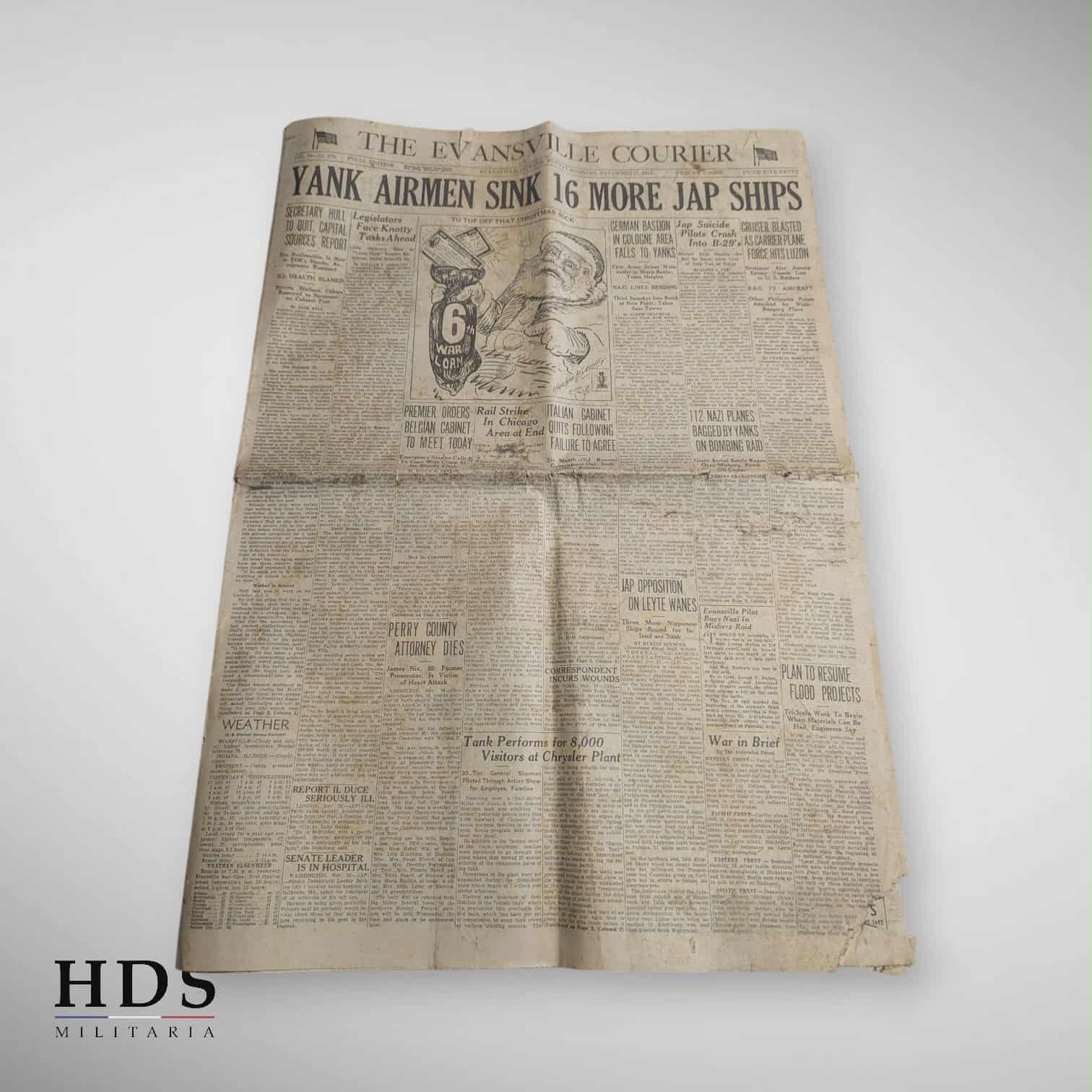 Journal US ww2 Yank airmen Novembre 1944