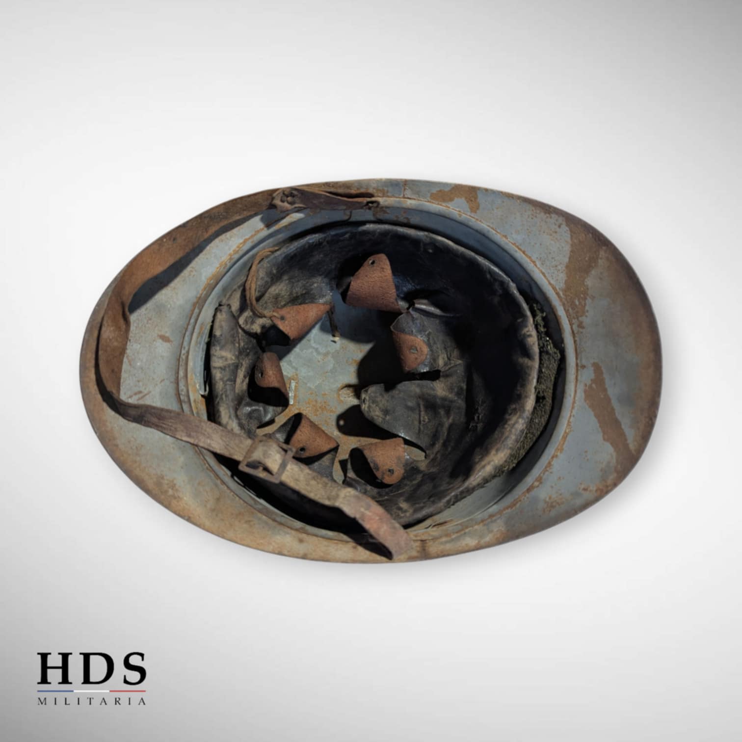 Casque Adrian m15 ww1 Japy Jugulaire + Coiffe