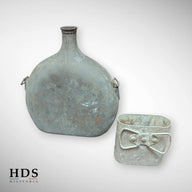 Ensemble gourde + quart m35 France 40 ww2