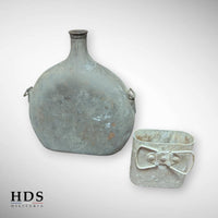 Ensemble gourde + quart m35 France 40 ww2