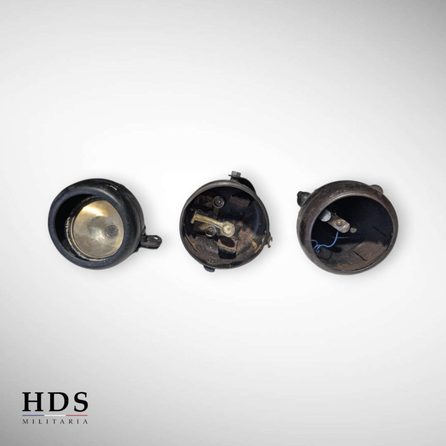 Lot de trois phares lumière pour vélo allemand ww2 truppenfahrrad