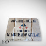 Affiche mobilisation générale 1914 ww1